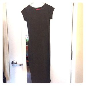 Midi Dark Grey Bodycon Dress